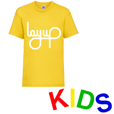 LAYUP T-Shirt LOGO yellow/white - Kids