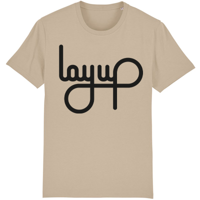 LAYUP T-Shirt Organic LOGO - desert beige/black