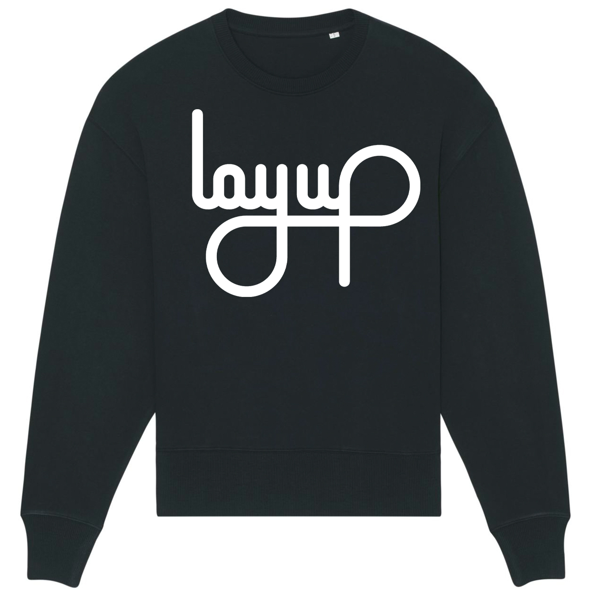 LAYUP Sweater Organic LOGO - black/white