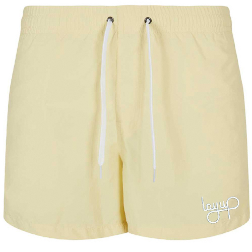 LAYUP Swim Shorts LOGO light yellow