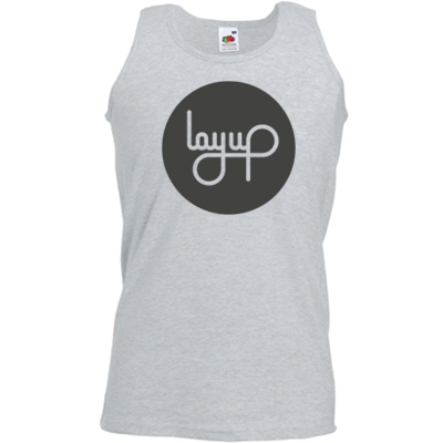 LAYUP Tank Top CIRCLE LOGO heather grey/black