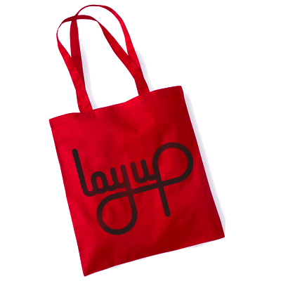 LAYUP Tote Bag LOGO classic red/black