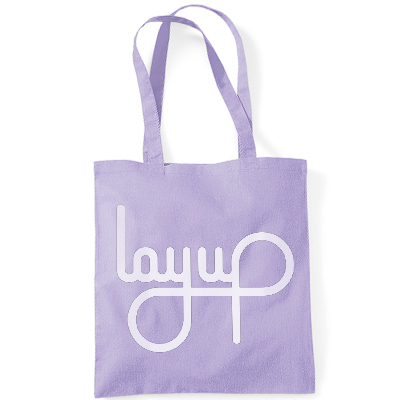 LAYUP Tote Bag LOGO lilac pastel