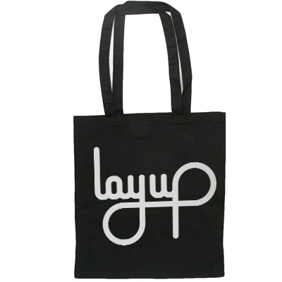 LAYUP Tote Bag LOGO black/white