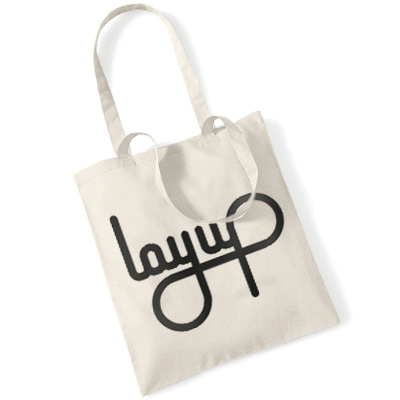 LAYUP Tote Bag LOGO natural/black