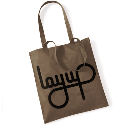 LAYUP Tote Bag LOGO brown/black