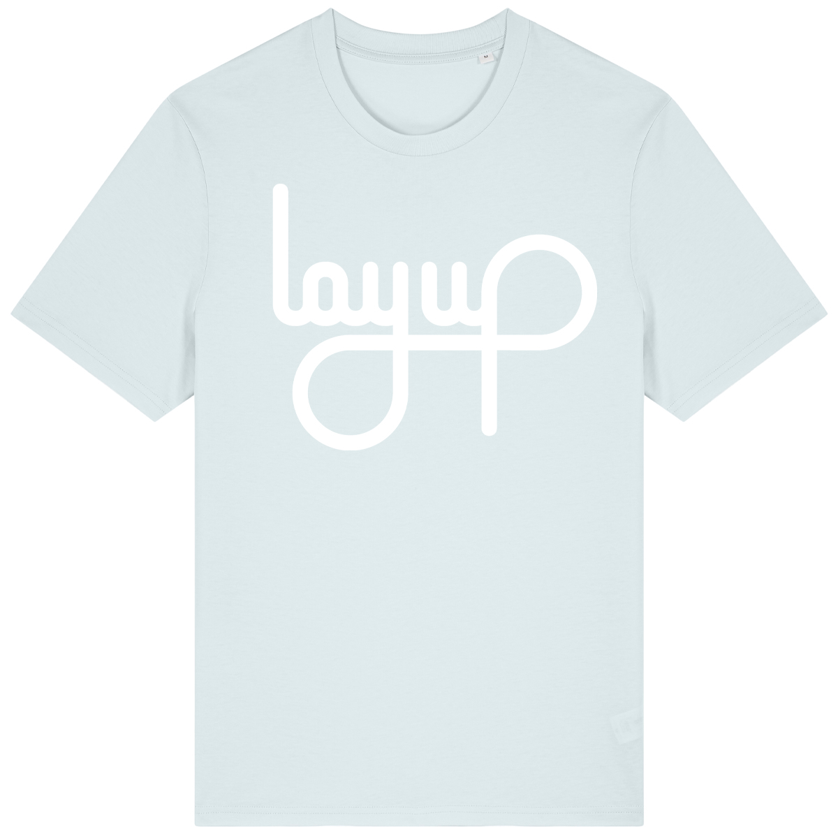 LAYUP T-Shirt Organic LOGO - ice blue/white