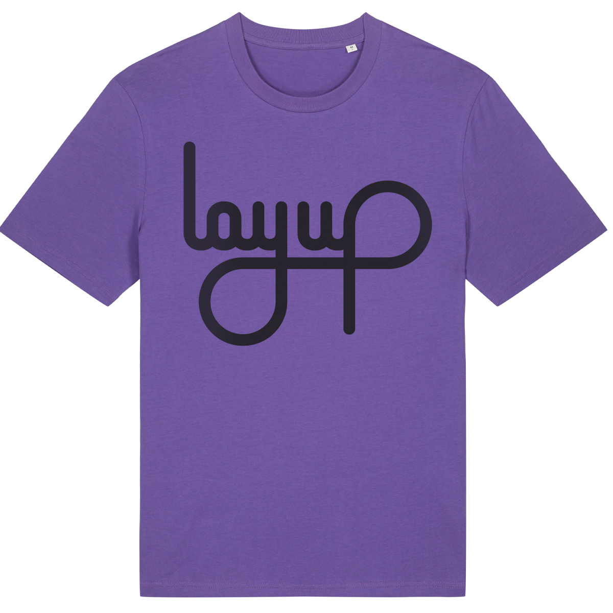 LAYUP T-Shirt Organic LOGO - purple love/black