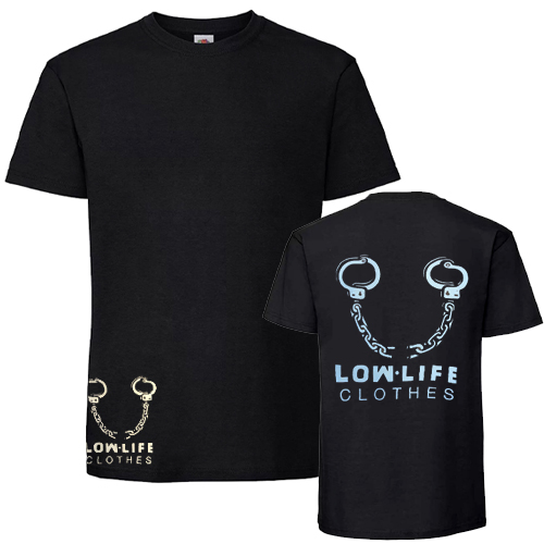 LOW LIFE CLOTHES T-Shirt Double Logo - black