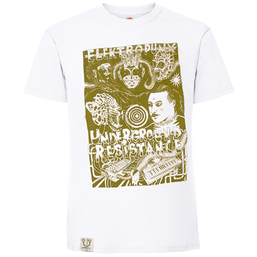 LOW LIFE CLOTHES T-Shirt Electro Punx - white/olive