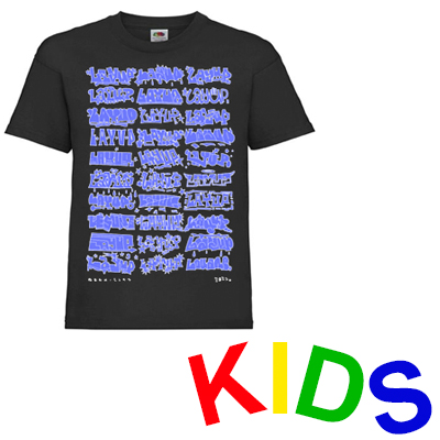 LAYUP T-Shirt LOUANE HIGHLIGHTS black/blue - Kids