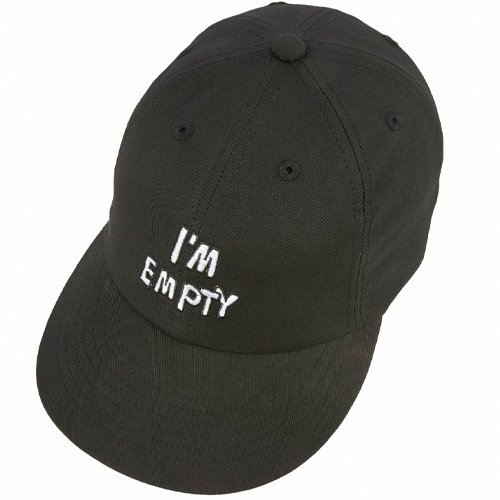 LOUSY LIVIN Baseball Cap I'M EMPTY - black