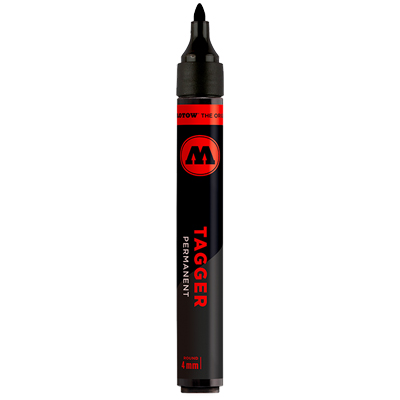 MOLOTOW Permanent Marker TAGGER Round 4mm - black