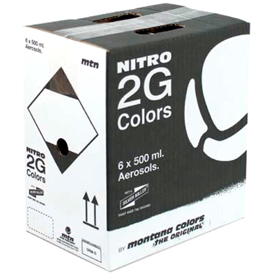 MTN NITRO 2G COLORS 500ml Spray Can 6-Pack