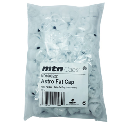 FATCAP ASTRO transparent-schwarz - 100er PACK