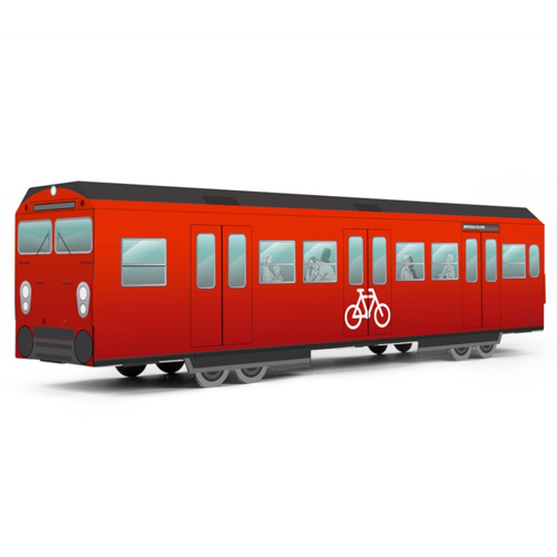 MTN SYSTEMS Faltkarton COPENHAGEN S-TRAIN