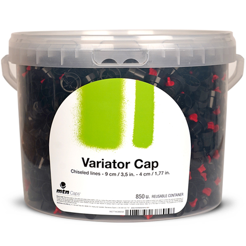 TRANSVERSAL VARIATOR CAP black-black - 850er Bucket