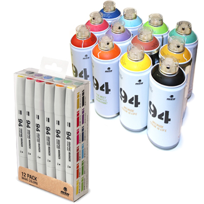 MTN 94 Graphic Twin Marker 12er Set & 12 Spraydosen