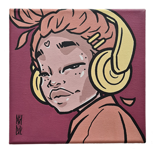 NEEDAPENCIL Canvas FACE I 20x20