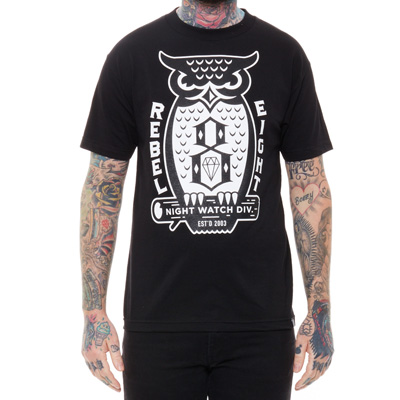 REBEL8 T-Shirt NIGHT WATCH black