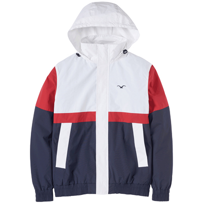 CLEPTOMANICX Jacket NINESO white/red/dark navy