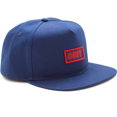 OBEY Snap Back Cap NEW ORIGINAL LOGO navy