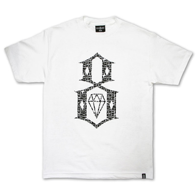 REBEL8 T-Shirt OVERSPRAY white