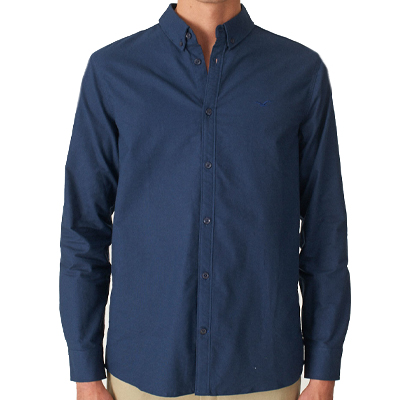 CLEPTOMANICX Shirt OXFORD dark navy