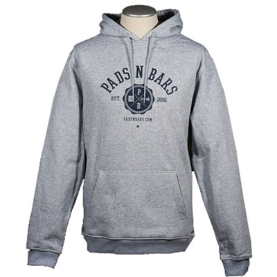 PADS N BARS Hoody LOGO heather grey