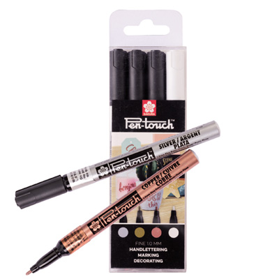 SAKURA Marker Pen-Touch Fine 1mm 4er Set