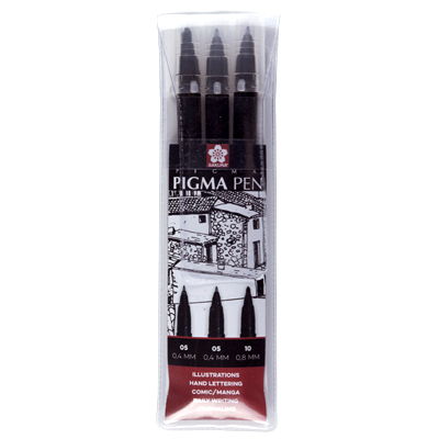 SAKURA Marker Pigma Pen 3er Set