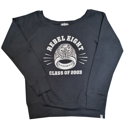 REBEL8 Girl Sweater CLASS OF 2003 - black