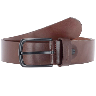 REELL Ledergürtel ALL BLACK BUCKLE brown