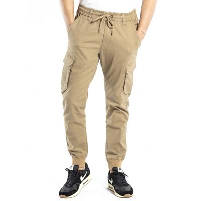 REELL Jogger Pants REFLEX RIB CARGO dark sand