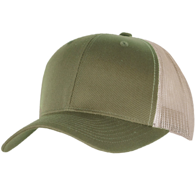 YUPOONG Retro Trucker Cap mossgreen/khaki