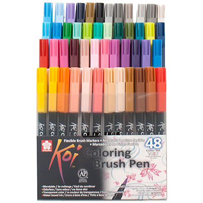 SAKURA KOI Coloring Brush Pens 48er Set Color