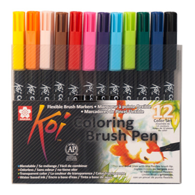 SAKURA KOI Coloring Brush Pens 12er Set Color