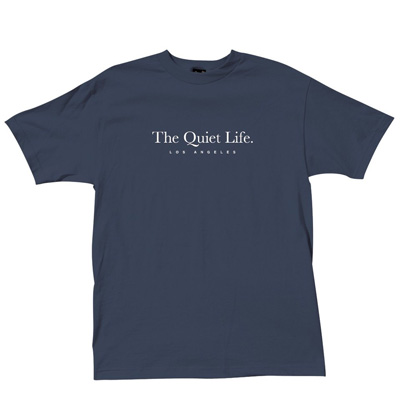 THE QUIET LIFE T-Shirt SERIF navy