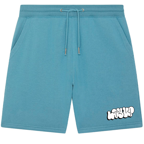 LAYUP Sweat Shorts Throwie - atlantic blue