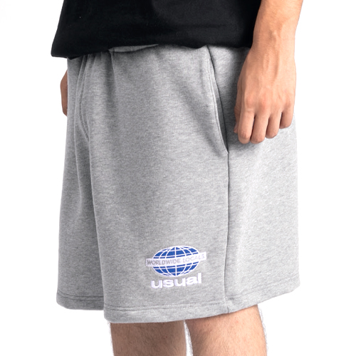 USUAL Shorts WORLDWIDE LOCALS -  heather grey