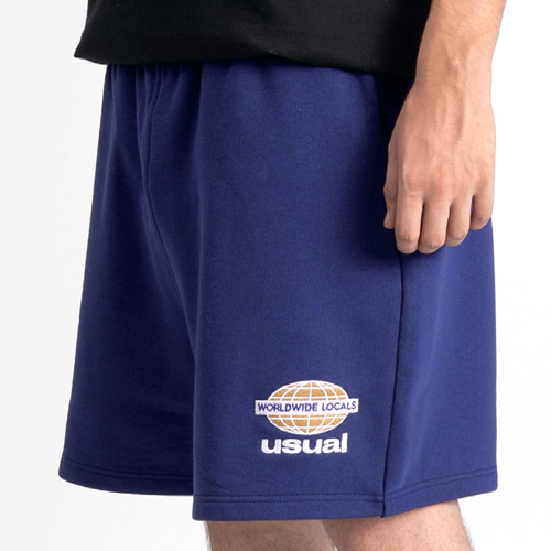 USUAL Shorts WORLDWIDE LOCALS -  navy ink