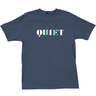 THE QUIET LIFE T-Shirt STENCIL navy