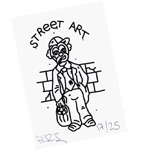 FUZI Silkscreen Postcard - STREET ART