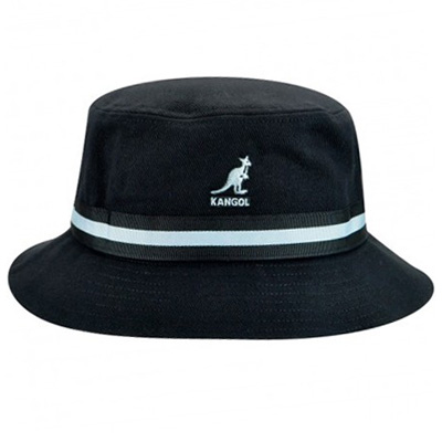 KANGOL Bucket Hat STRIPE LAHINCH black