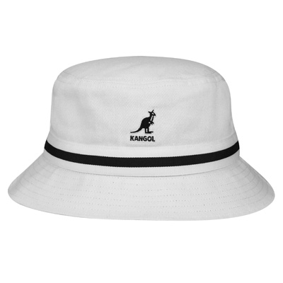 KANGOL Bucket Hat STRIPE LAHINCH white