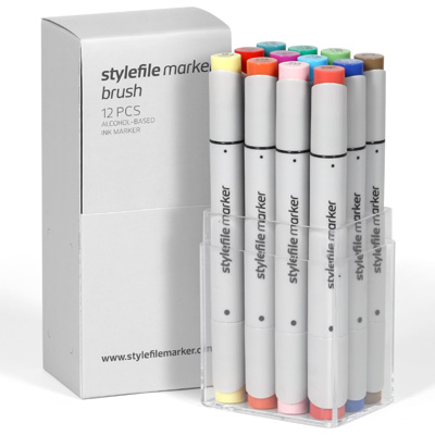 STYLEFILE Marker BRUSH 12er Set MAIN B