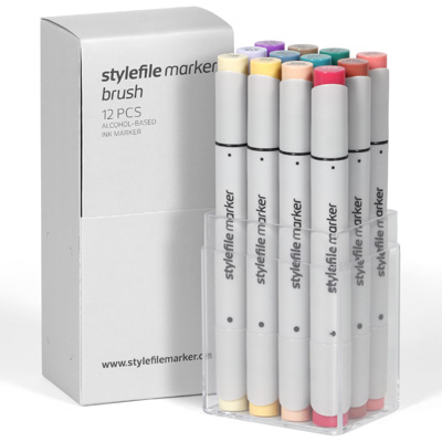 STYLEFILE Marker BRUSH 12er Set Main C1