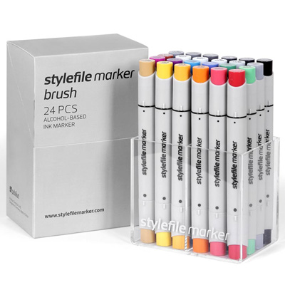 STYLEFILE Marker BRUSH 24er Set MAIN A