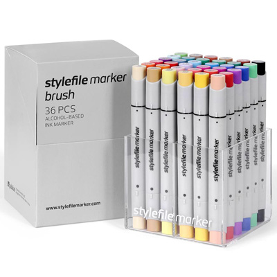 STYLEFILE Marker BRUSH 36er Set MAIN A