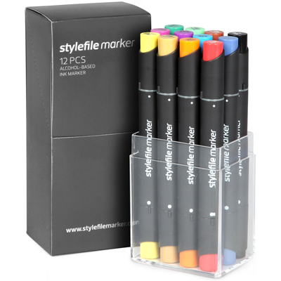 STYLEFILE Marker Set of 12 Main B